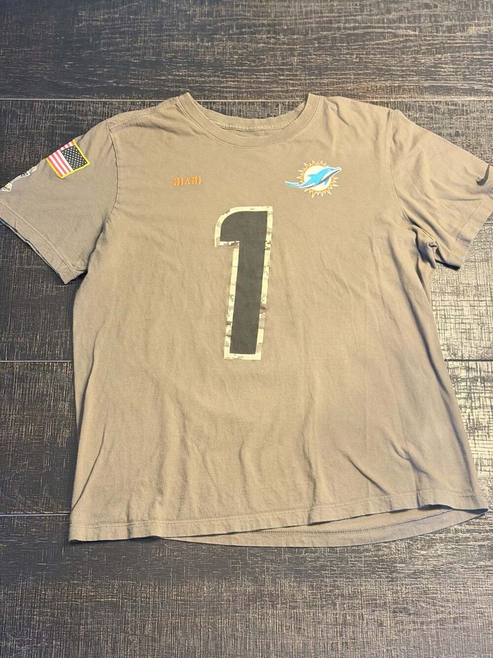 Nike Miami Dolphins Tua Tagovailoa Salute to Service T-Shirt